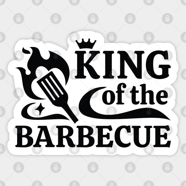 King Of The Barbecue Sticker by Cherrific